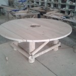 Hout Creatief_Tuinset_ronde boomtafel