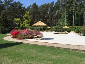rieten parasol 220 cm doorsnee
