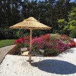 rieten parasol 220 cm doorsnee