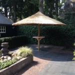 Rieten parasol 4 meter