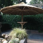 Rieten parasol 4 meter