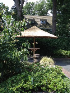 Rieten parasol 4 meter