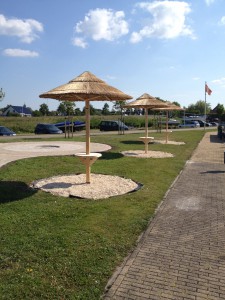 Rieten parasol - project Terherne jachthaven 3