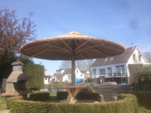 rieten parasol 400 cm