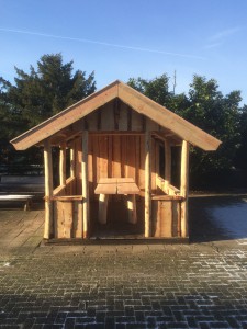 overkapping, tuinhuis, veranda met rieten dak