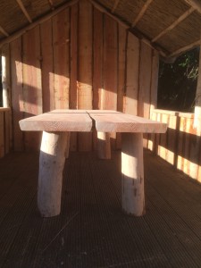 overkapping, tuinhuis, veranda met rieten dak