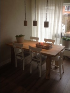 eiken eetkamertafel, landelijke meubels