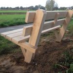 houtcreatief eikenhouten tuinbank