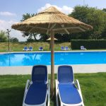 houtcreatief rieten parasol camping zwembad