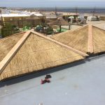 rieten parasols vierkant belgië strand