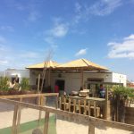 rieten parasols vierkant belgië strand