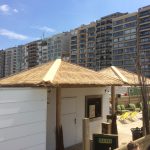 rieten parasols vierkant belgië strand