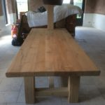 grote eikenhouten tafel